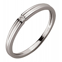 Золотое кольцо с бриллиантом (01-19177323)