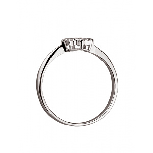 Золота каблучка з цирконієм куб. (01-200006923) фотографія