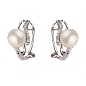 Золоті сережки з діамантами (01-200152523) фотографія