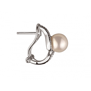 Золоті сережки з діамантами (01-200152523) фотографія