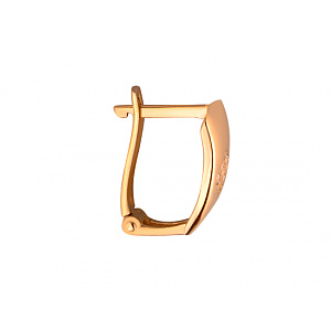 Золотые серьги с цирконием куб. (01-200182723) фотография