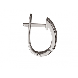 Золотые серьги с цирконием куб. (01-200243923) фотография