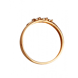 Золотое кольцо с бриллиантами (01-200413823) фотография