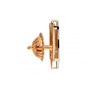 Золота брошка з цирконієм куб. (01-200468523) фотографія