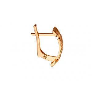 Золоті сережки з цирконієм куб. (01-200566923) фотографія