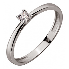 Золотое кольцо с бриллиантом (01-200569623)