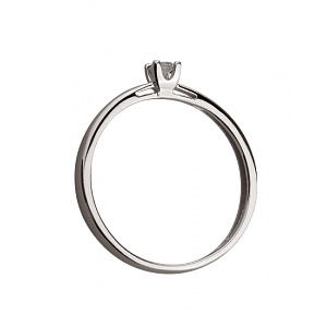 Золотое кольцо с бриллиантом (01-200569623) фотография