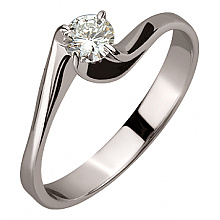 Золотое кольцо с бриллиантом (01-200606423)