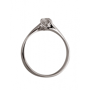 Золота каблучка з діамантом (01-200606423) фотографія