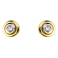 Золоті сережки з діамантами (01-200633423)