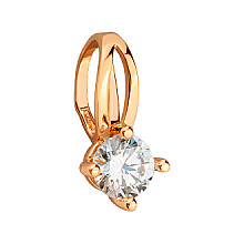 Золотой кулон с фианитом (цирконием куб.) (01-200761523)