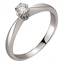 Золотое  кольцо с бриллиантом (01-200788523)