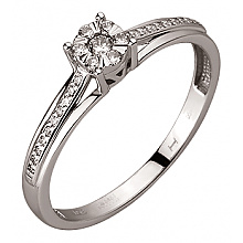 Золота каблучка з діамантами (01-200845123)