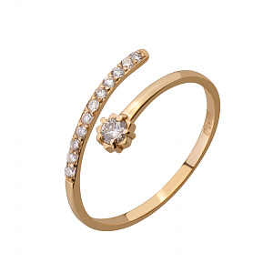 Золотое кольцо с бриллиантами (1б_к-237) фотография