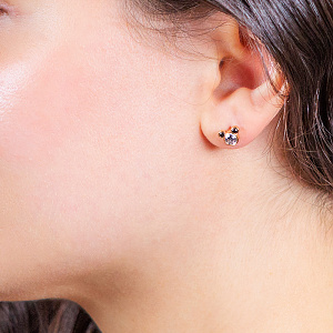 Золоті сережки з цирконіями (1б_с-271) картинка Золоті сережки з цирконіями (1б_с-271) фотографія