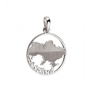 Золотой кулон с бриллиантом (2б_п-251) фотография