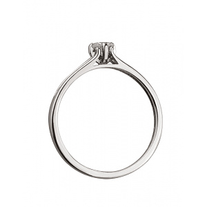 Золотое кольцо с бриллиантом (01-18762924) фотография