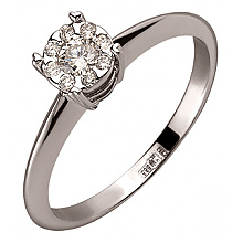 Золотое кольцо с бриллиантами (01-200264724)