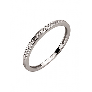 Золота каблучка з діамантами (01-200295124) фотографія