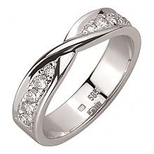 Золотое кольцо с бриллиантами (01-200740124)