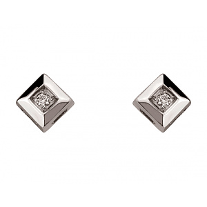 Золоті сережки з діамантами (01-200766224) фотографія