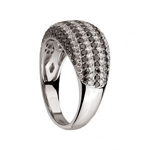 Золотое  кольцо с бриллиантами (01-200805824) фотография