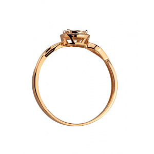 Золотое кольцо с бриллиантами (01-200838324) фотография