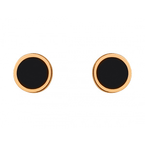 Золоті сережки з емаль (01-200851724) фотографія