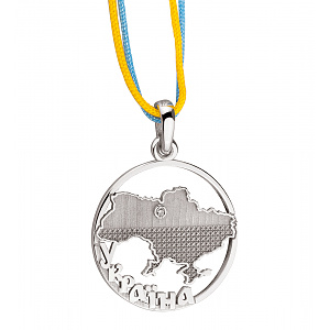 Золотой кулон с бриллиантом (2б_п-251) фотография