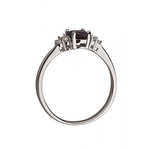 Золота каблучка з цирконієм куб. (01-19272525) фотографія