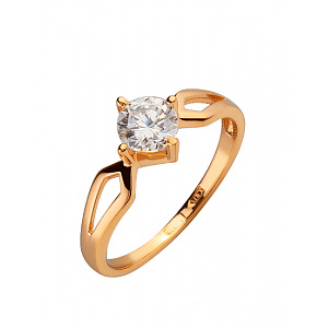 Золота каблучка з цирконієм куб. (01-200152625) картинка Золота каблучка з цирконієм куб. (01-200152625) фотографія