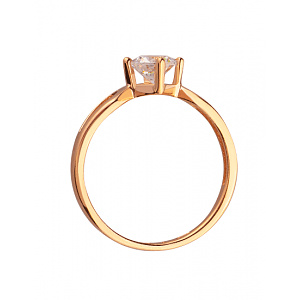 Золота каблучка з цирконієм куб. (01-200152625) картинка Золота каблучка з цирконієм куб. (01-200152625) фотографія