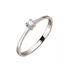 Золотое кольцо с бриллиантом (01-200413825) фотография