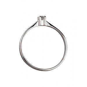 Золотое кольцо с бриллиантом (01-200413825) фотография