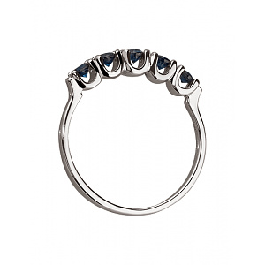 Золота каблучка з корундами (01-200452925) фотографія