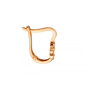 Золоті сережки з цирконієм куб. (01-200473925) фотографія