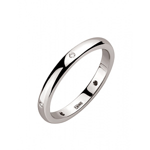 Золота каблучка з діамантами (01-200627425) фотографія