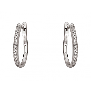 Золоті сережки з діамантами (01-200788525) фотографія