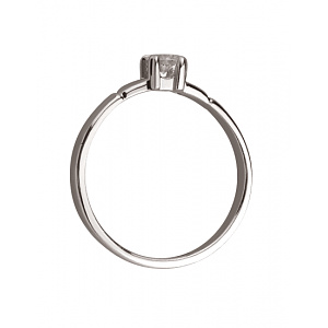 Золота каблучка з діамантом (01-200819325) фотографія