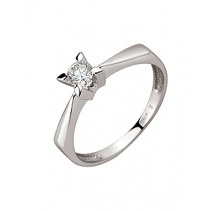 Золотое кольцо с бриллиантом (01-200841825) фотография