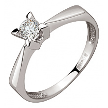 Золотое кольцо с бриллиантом (01-200841825)