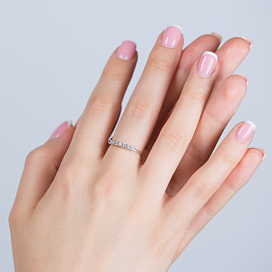 Золотое кольцо с бриллиантами (2б_к-300) фотография