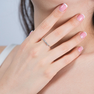 Золотое кольцо с бриллиантами (2б_к-300) фотография