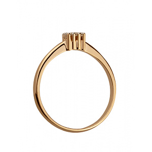 Золотое кольцо с бриллиантами (01-18922026) фотография