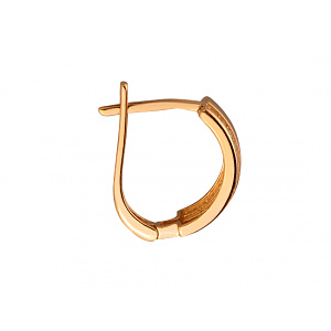 Золоті сережки з цирконієм куб. (01-200159926) фотографія