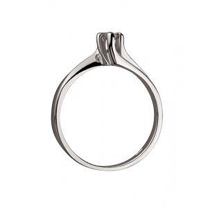 Золота каблучка з діамантом (01-200276026) фотографія