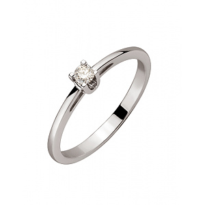 Золота каблучка з діамантом (01-200438326) фотографія