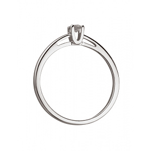 Золота каблучка з діамантом (01-200438326) фотографія