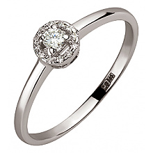 Золота каблучка з діамантом (01-200616926)