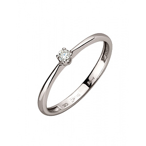 Золота каблучка з діамантом (01-200633426) фотографія